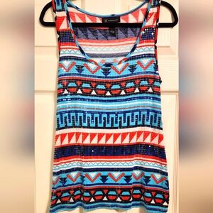 NWOT Sequined tank top